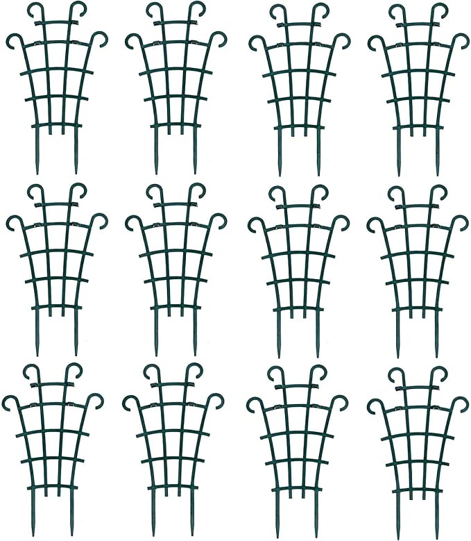 12 Pack Trellis for Potted Plants, Garden Trellis for Climbing Plants Plastic by UWIOFF