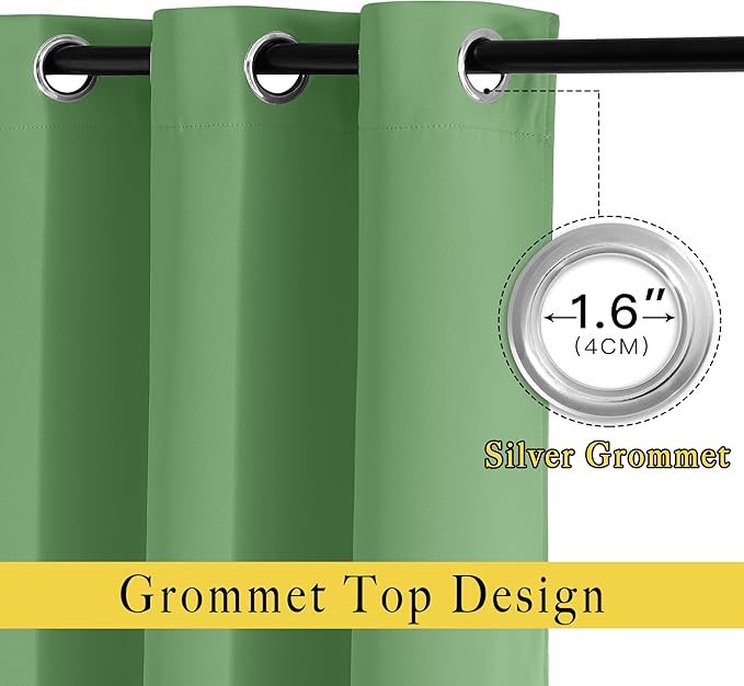NICETOWN Room Darkening Short Curtain 54 inches Long - Image 5