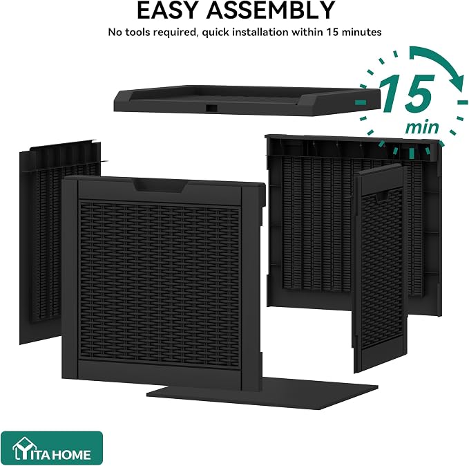 YITAHOME 32 Gallon Deck Box, Resin Storage - Image 5