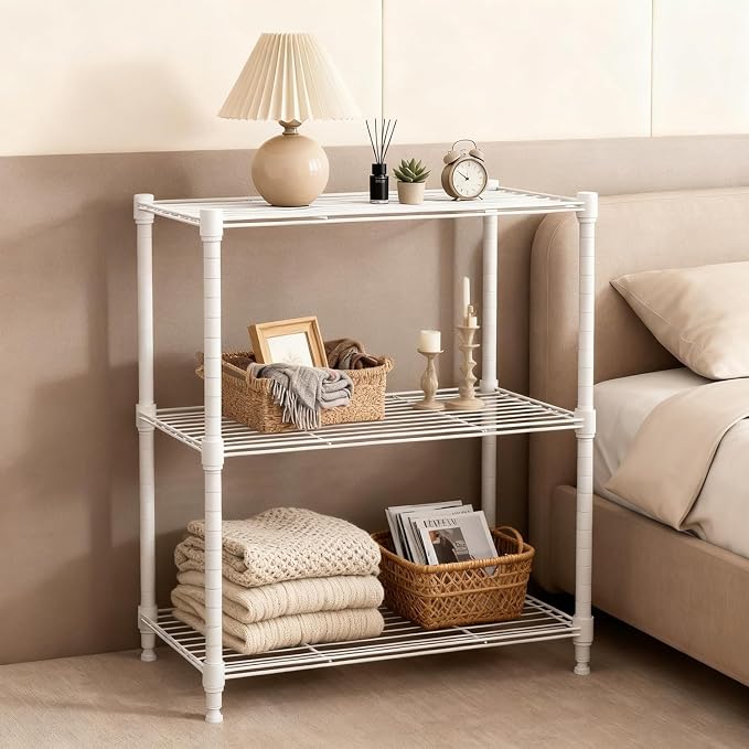 450 lbs Wire Storage Shelving 3-Tier Utility Shelving Unit Steel Organizer Wire - Image 5
