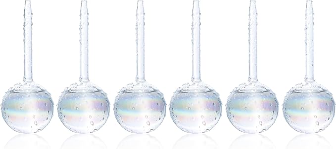 Clear Plant Watering Globes Set of 6 by MissionGallery