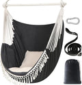 Chihee Hammock Chair 4.9ft x 3.9ft Max 500 Lbs Widen Hanging Swing 2 Cushions by Chihee
