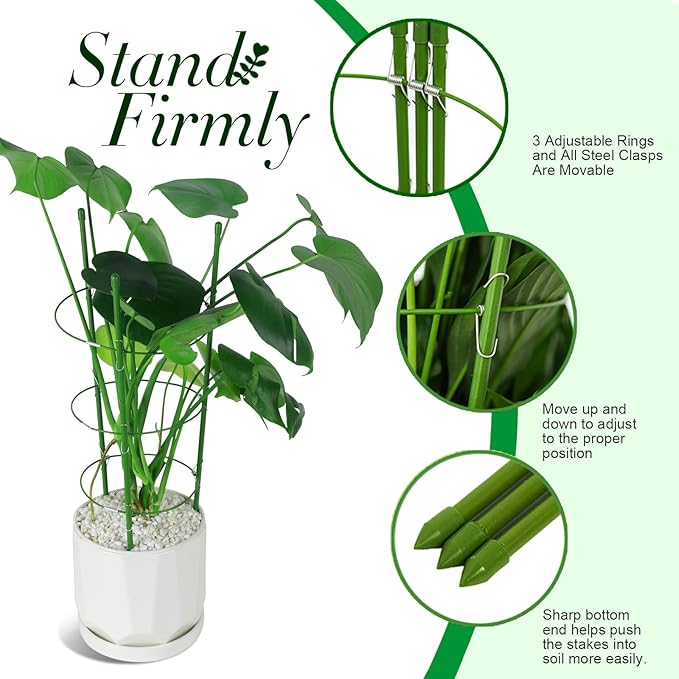 LEOBRO Tomato Cage, Climbing Plant, Plant Cages - Image 5