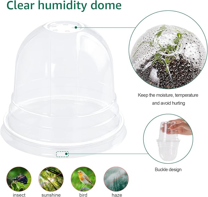 30 Packs 4 Inch Reinforced Clear Nursery Pots - Image 5