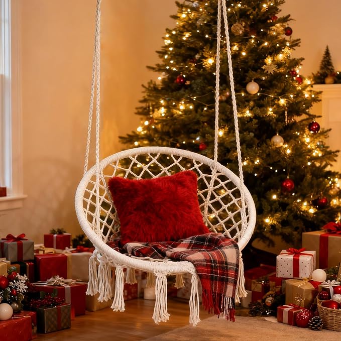 Goutime Hammock Chair, Macrame Hanging Swing Chairs - Image 7