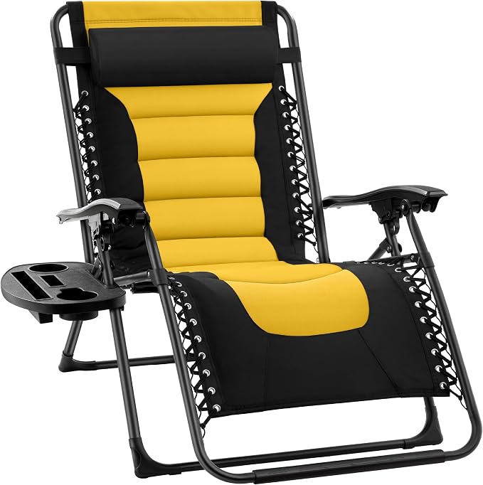 Best Choice Products Oversized Padded Zero Gravity Chair, Folding Outdoor Patio by BestChoiceProducts