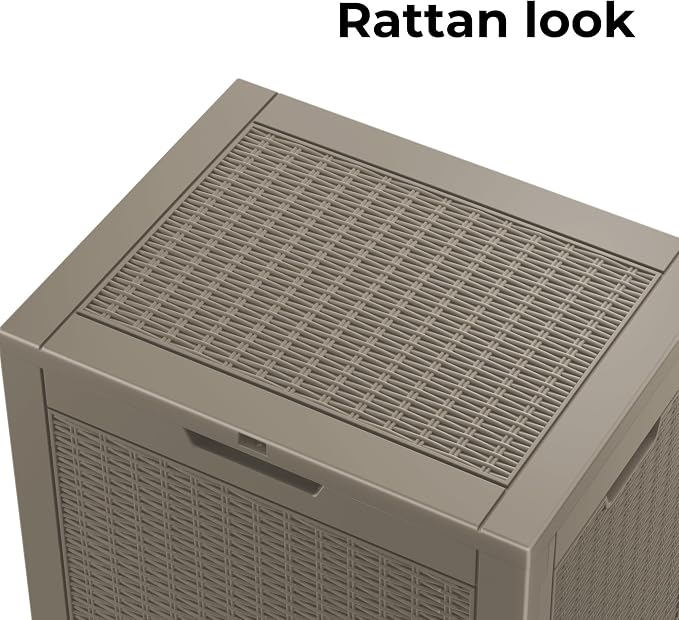 DRATO 34 Gallon Deck Boxes Resin Outdoor Storage Box UV Resistant Outside Deck - Image 7