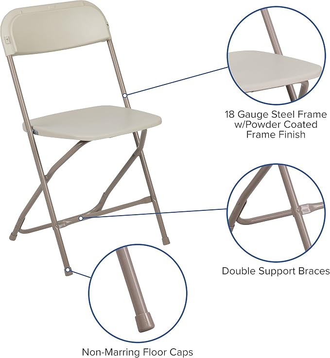 Flash Furniture Hercules Series Plastic Folding Chair - Image 5