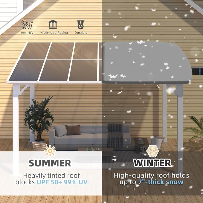 AECOJOY 12' x 8' Outdoor Gazebo Pergola - Image 2