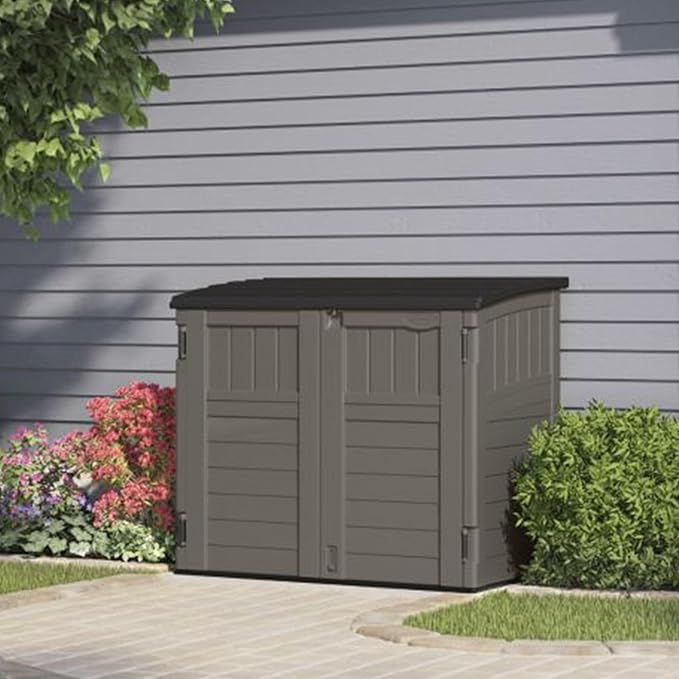 Suncast 34 Cu Ft Horizontal Resin Storage Shed - Image 5