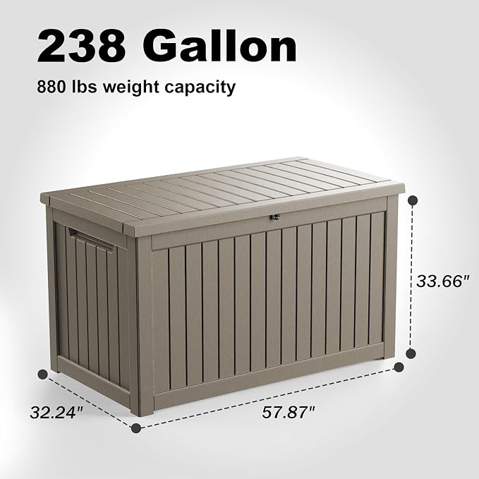 ROJIK Outdoor Storage Housing Deck Box - Image 2