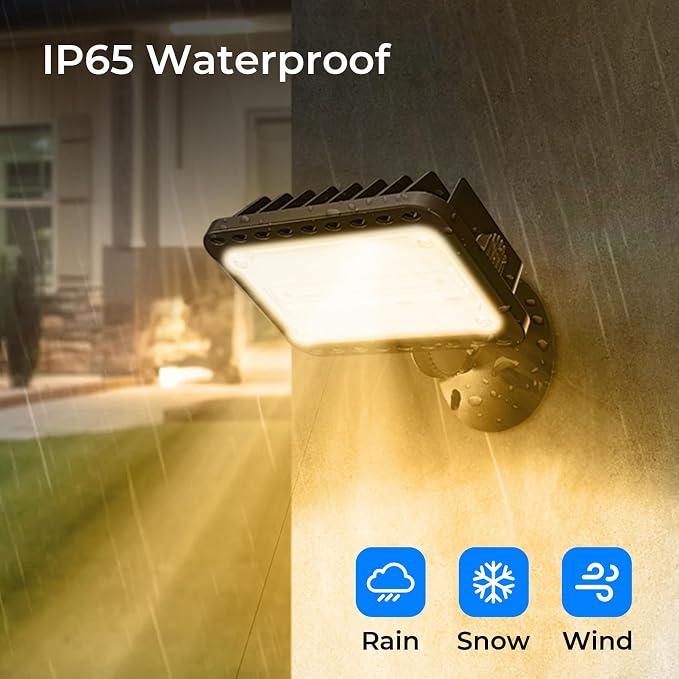 CINOTON 20W LED Flood Lights Outdoor, IP65 Waterproof Exterior Security Wall - Image 7