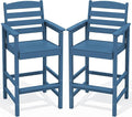 SERWALL Tall Adirondack Chairs Set of 2, Oversize Balcony Adirondack Chairs Set by SERWALL