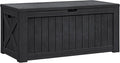 Flamaker Resin Deck Box 120 Gallon Waterproof Large Outdoor Indoor Storage Box by Flamaker