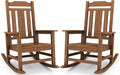 SERWALL Oversized Rocking Chair Set of 2 Outdoor, HDPE Outdoor Rocking Chair by SERWALL