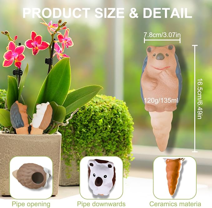 Self Watering Planter Insert Terracotta Watering Spikes Premium Plant Watering - Image 2