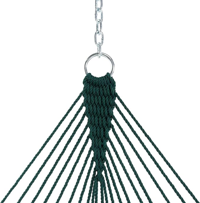 Castaway Living 13 ft. Double Traditional Hand Woven Green Polyester Rope - Image 5