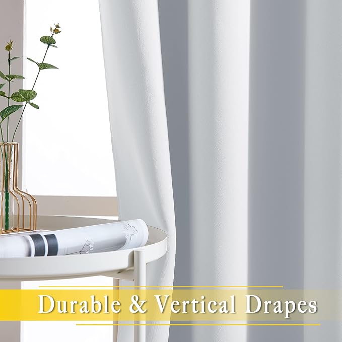 NICETOWN Patio Door Curtain Room Darkening Drapes, Grommet Light & Heat - Image 3