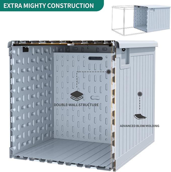 YITAHOME XXL 230 Gallon Large Deck Box, Outdoor Storage - Image 2