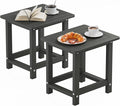 YEFU Outdoor Side Table for Patio: 16" HIPS Weather by YEFU