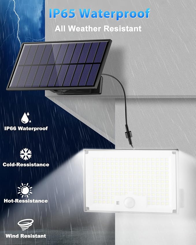 Outdoor Solar Lights, Split Solar Motion Sensor Outdoor Lights - Image 5