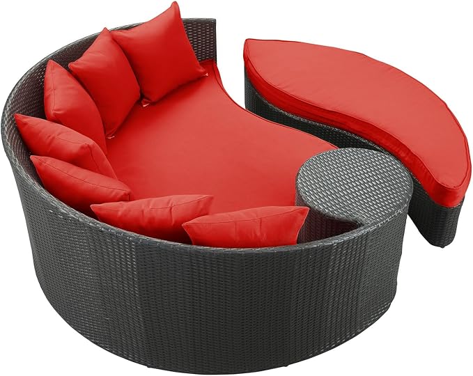 Modway Taiji Outdoor Wicker Patio Daybed - Image 4