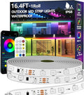 16.4FT Outdoor LED Strip Light Waterproof, IP68 Outside RGB+IC Light Strip by httpsmp