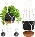 Hanging Planters for Indoor Outdoor Plants, 2 Pack Self Watering Hanging Pots by Vanslogreen