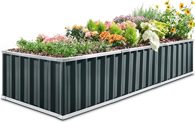 KING BIRD Galvanized Raised Garden Bed by KINGBIRD