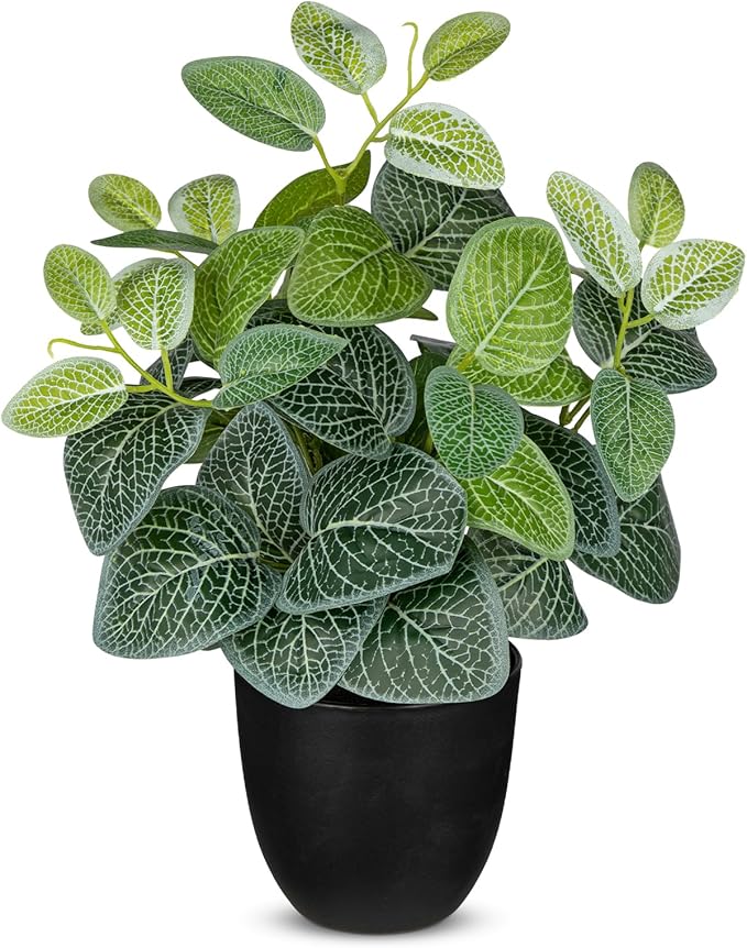 14.5" Artificial Plants Indoor Home Decor, Fake Potted Silk Plants by VillaComo