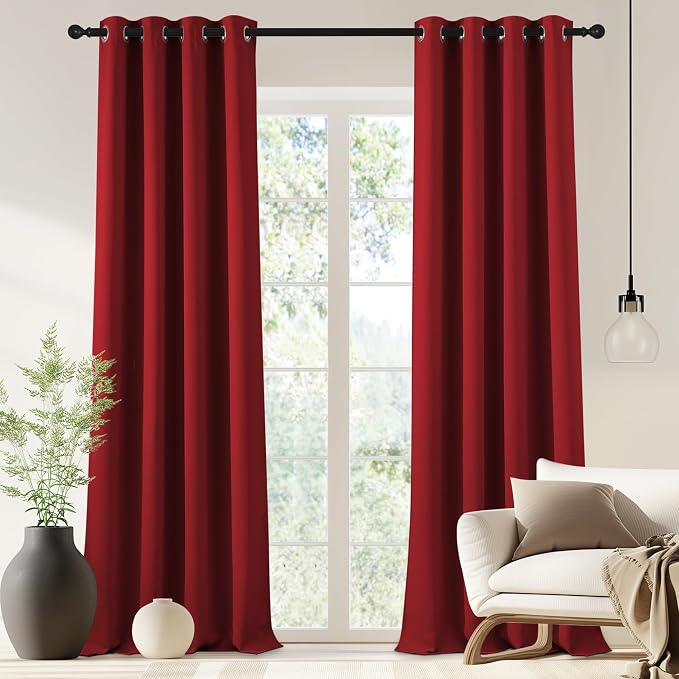 NICETOWN Blackout Drapery Curtain Panel 90 inches Long by NICETOWN