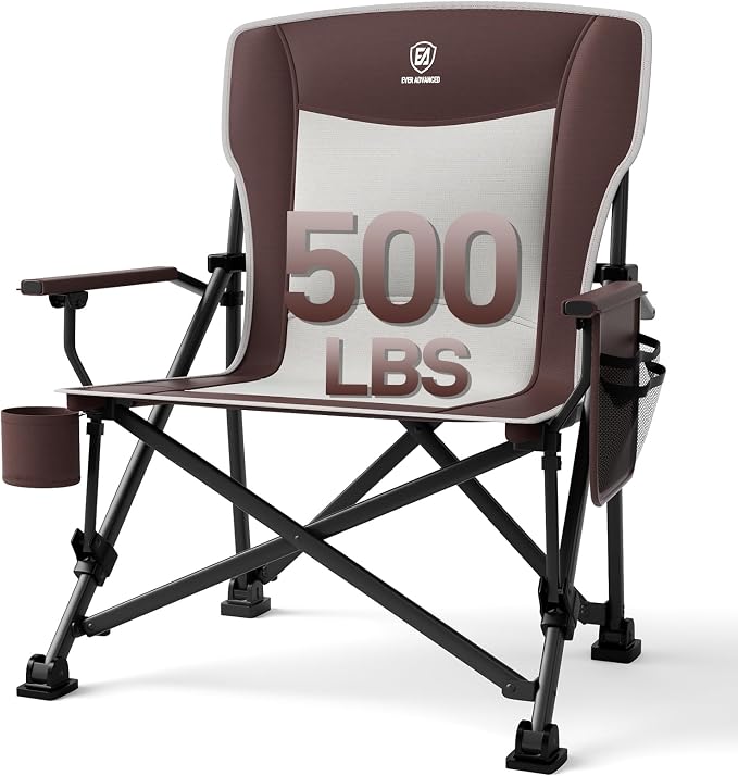 EVER ADVANCED Oversized Folding Camping Chair, by EVERADVANCED