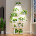 Plant Stand Indoor with Grow Lights by BACEKOLL