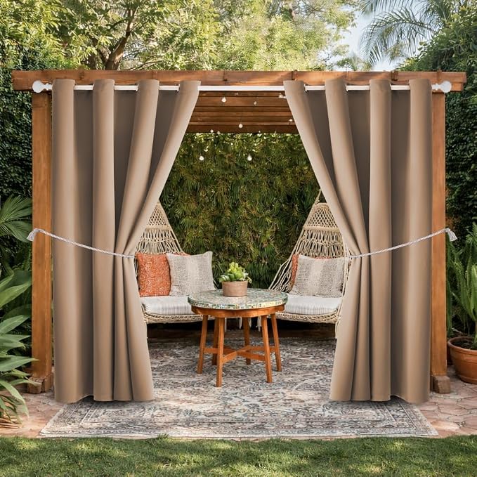 Waterproof Outdoor Curtain W52 x L84 by DivaenCamino