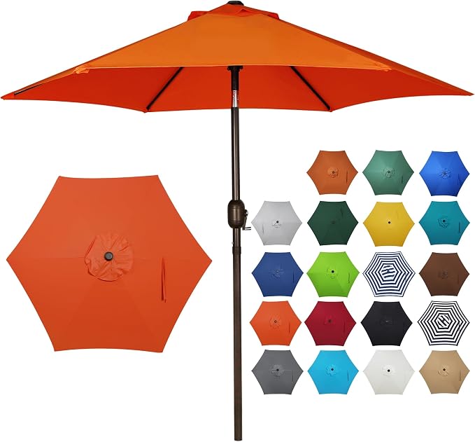 Blissun 7.5 ft Patio Umbrella, Yard Umbrella, Outdoor Market Umbrella by Blissun