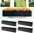 LaLaGreen Wall Planters for Outdoor Plants Carbon Steel Black Metal Hanging by L%C3%A1L%C3%A1Green