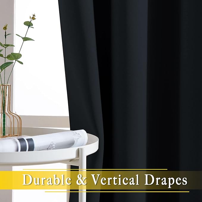 NICETOWN Black Out Curtain for Sliding Glass Door, Grommet Thermal Insulated - Image 4