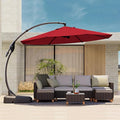 Grand patio 12FT Outdoor Cantilever Umbrella Large Round Aluminum Offset by GrandPatio