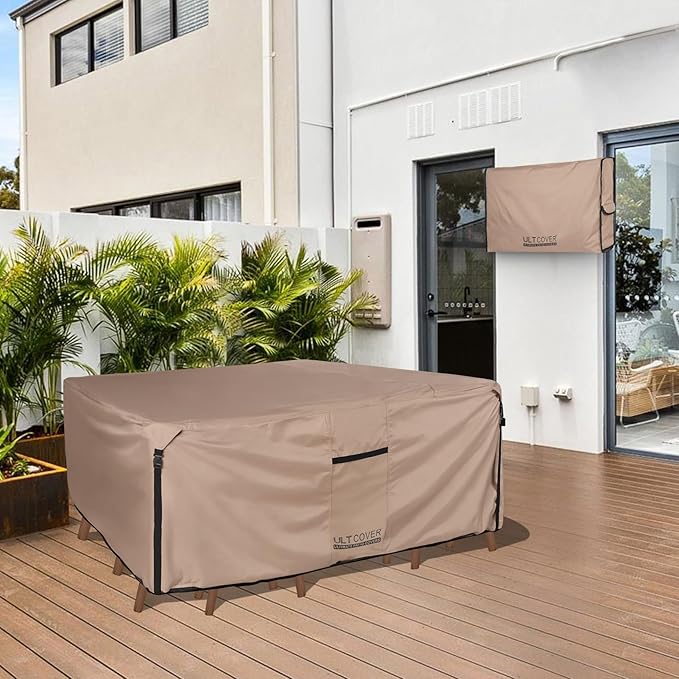 ULTCOVER 600D Tough Canvas Rectangular Patio Furniture Cover - Image 6