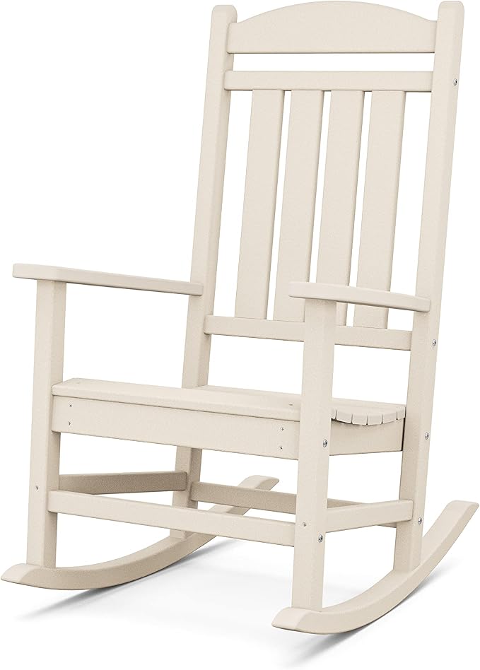 POLYWOOD Presidential Rocking Chair in Sand by POLYWOOD