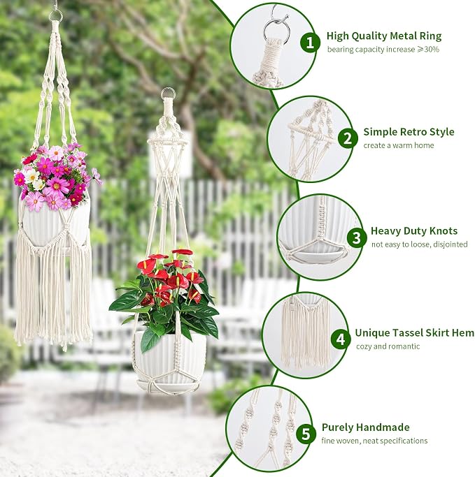 Macrame Plant Hangers - Image 2