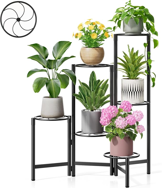 Outdoor Plant Stands for Patio Corner Tall Plant Stand Indoor Metal Flower Pot by Unknown