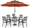 PHI VILLA 5 Piece Outdoor Dining Set by PHIVILLAThepioneerofcomfortablehouseholdsupplies
