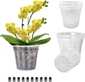 Orchid Pot, 6 Packs of 4.3" Orchid Pots by HOLANHING