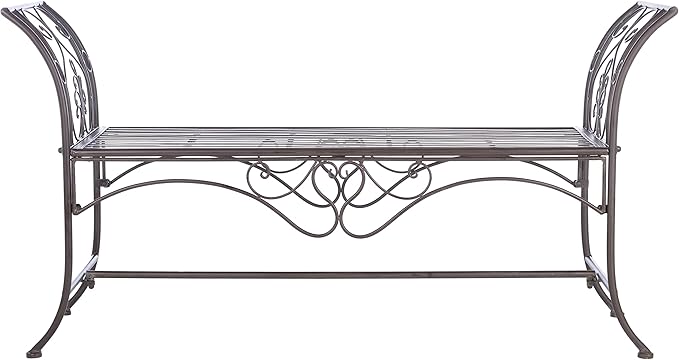 Safavieh PAT5016B Outdoor Collection Adina Rustic Brown Wrought Iron 51-inch by SAFAVIEH