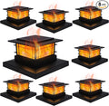 Dynaming 8 Pack Solar Post Cap Lights Outdoor by Dynaming