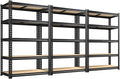 REIBII 2400LBS Storage Shelves 5 Tier Garage Shelving Heavy Duty Adjustable by REIBII