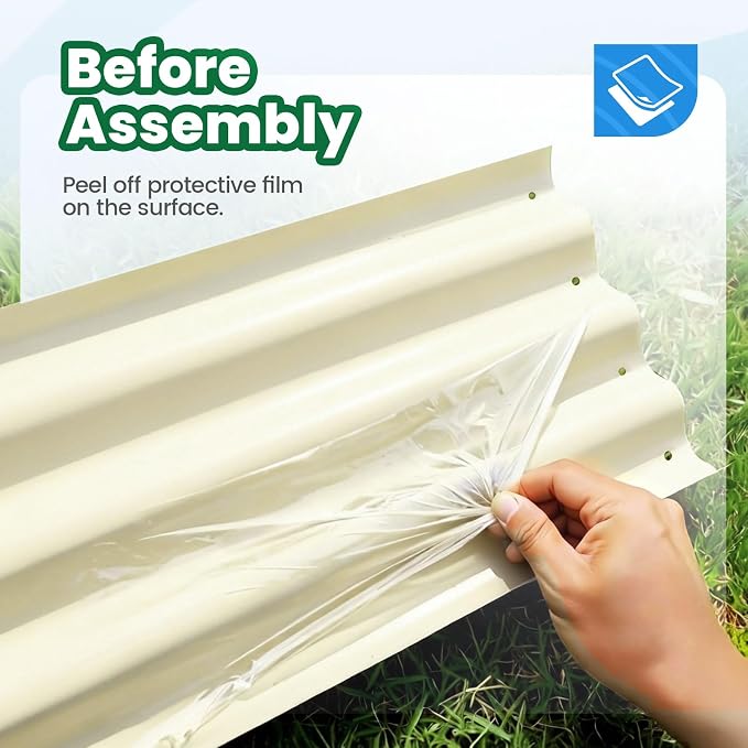 Quictent Galvanized Raised Garden Bed Kit Tall, - Image 4