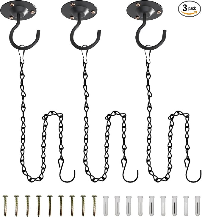 NACETURE Ceiling Hooks for Hanging Plants 3 Pack by NACETURE