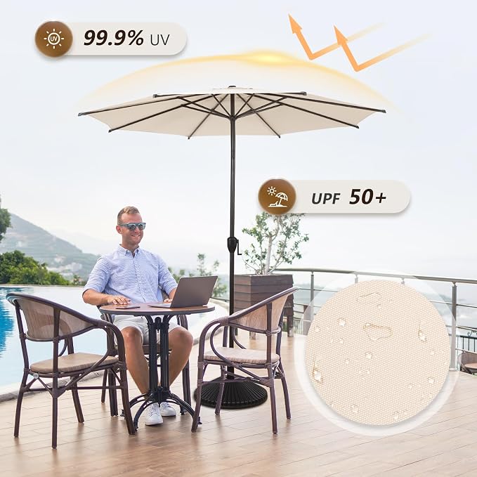 Abba Patio 11FT Lyon Outdoor Patio Umbrella Outdoor Table Umbrella - Image 3